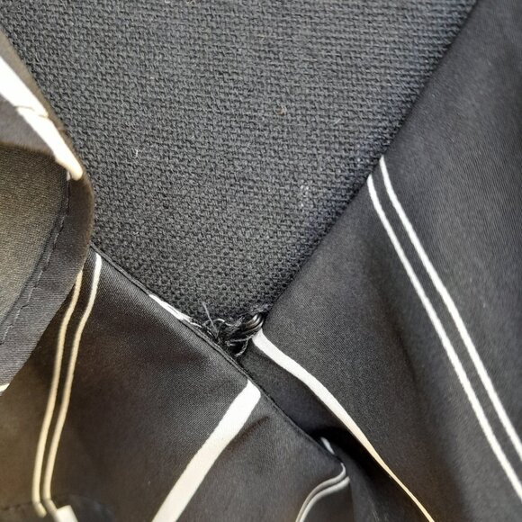 Express Striped Elastic Waist Ruffle Wrap Dress SIZE SMALL - Picture 15 of 16